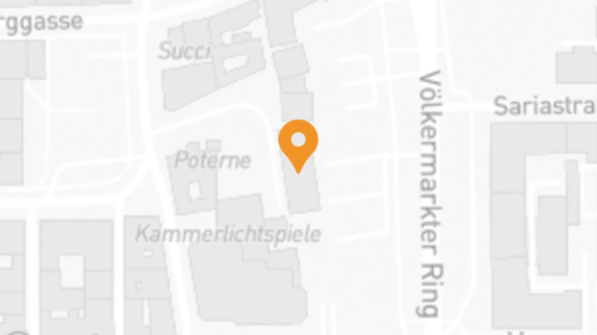 Karte Firmenkundencenter Klagenfurt 